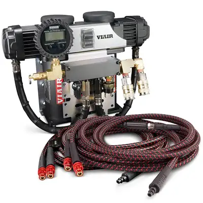 Viair Corporation Dual Vms Pro Complete Air Management System - Vms400 / Large (130” And Longer Wheelbase) / Chrome