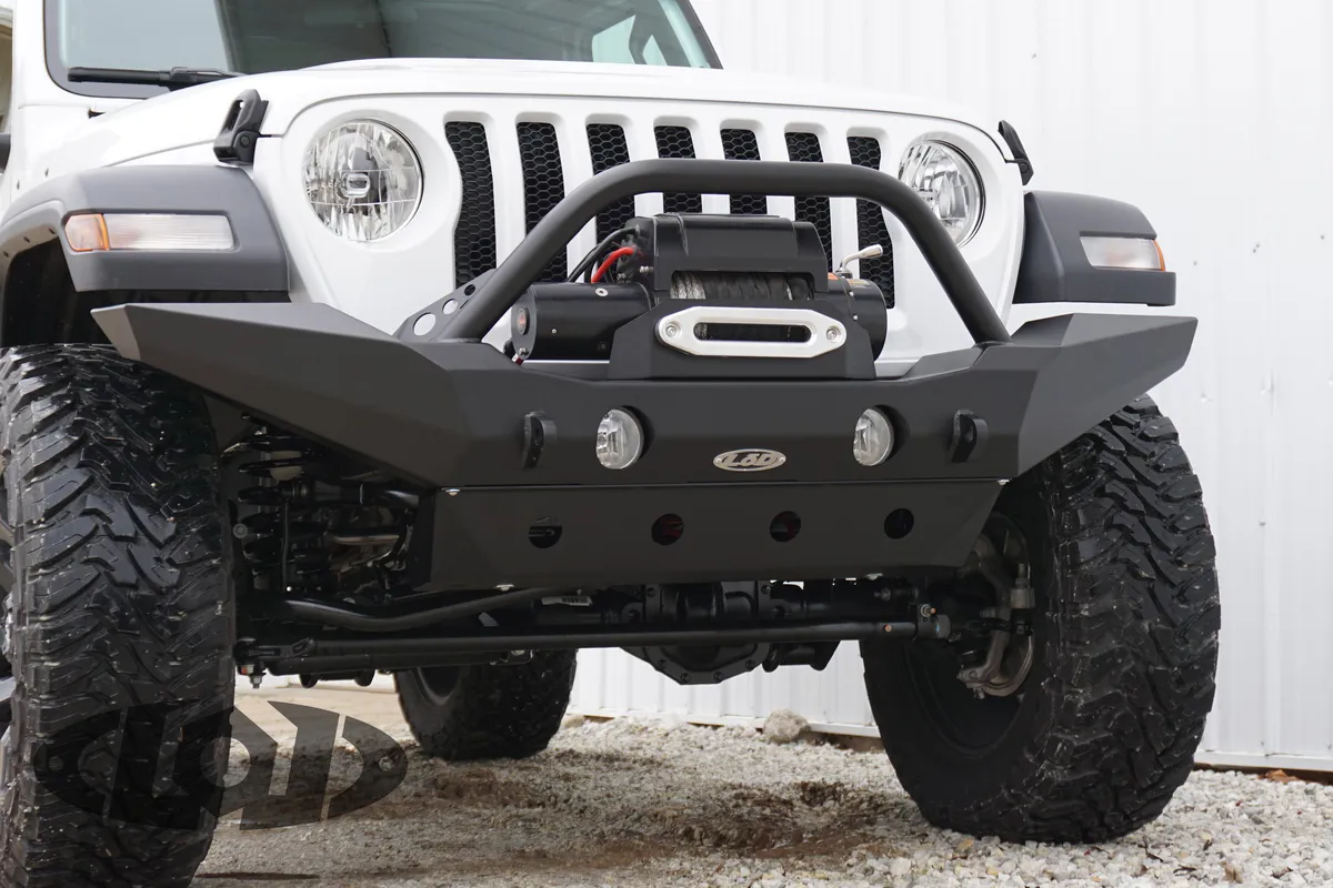 JL/JT Destroyer Front Bumper Skid Plate (Black Powder Coated) product image