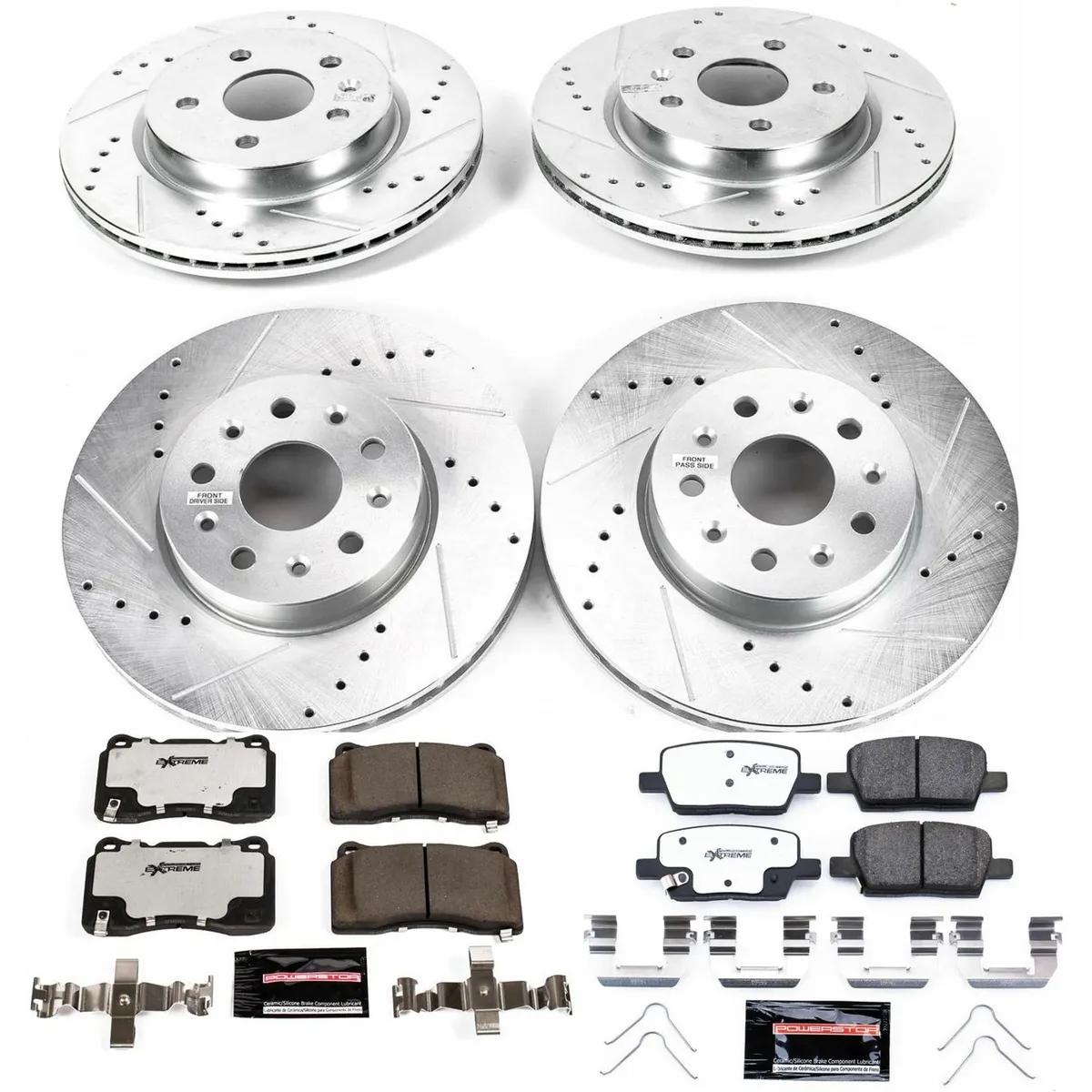 Z26 Street Warrior Upgrade Kit: Drilled/Slotted Rotors; Carbon-Fiber Ceramic Pads W/Hardware product image