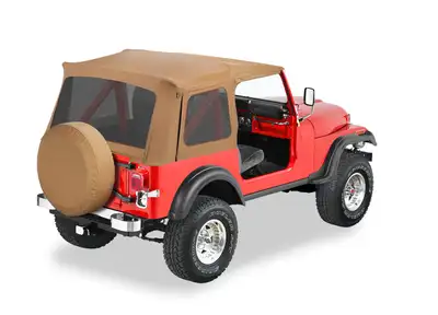Bestop Spice Supertop Classic Skins Supertop Classic Replacement Skins, Tinted Windows Jeep 76-95 CJ7/ Wrangler; Must have Supertop hardware; no doors incl.; tinted windows