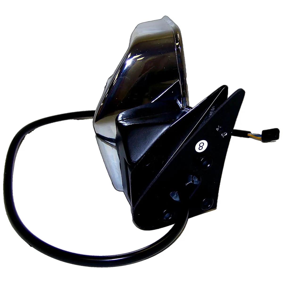 Crown Automotive Jeep Replacement 55034126 Right Power, Folding Mirror for 1984-1996 Jeep XJ Cherokee, MJ Comanche, Chrome product image