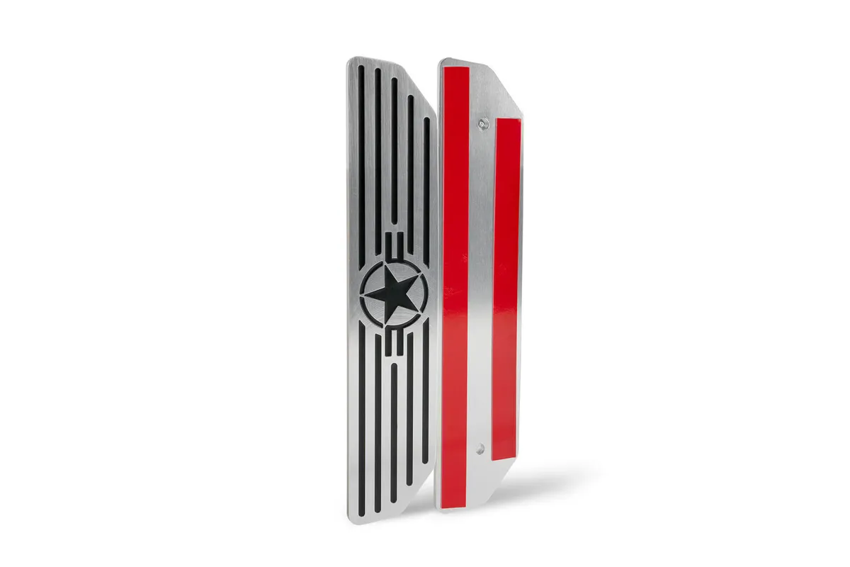 DV8 Offroad D-JL-180014-STR4 Rear Sill Plates with in.Since 1942 in. Logo product image