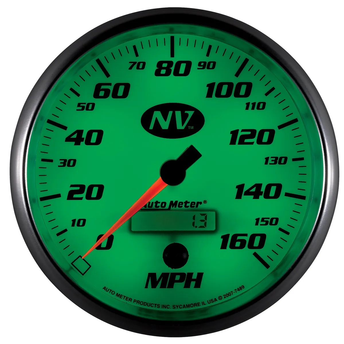 Gauge, Speedometer, 5", 160mph, Elec. Programmable, NV product image