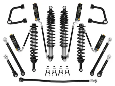 ICON Vehicle Dynamics ICON 2021-2026 Ford Bronco, Non-Sasquatch, 3-4" Lift, Stage 7 Suspension System, CDXS, Tubular