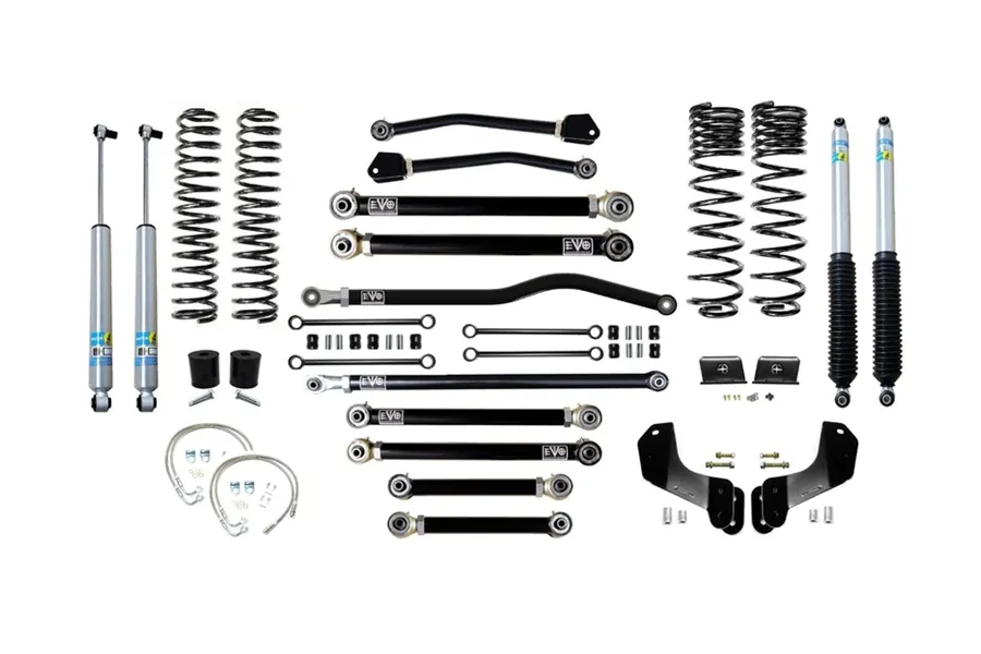 Evo Manufacturing 2.5in Enforcer Overland Stage 4 PLUS Lift Kit w/ Bilstein Shocks - JT product image