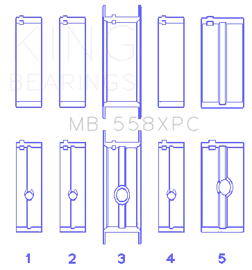 Main Bearing Set For Chrysler 273 301 313 318 340 product image