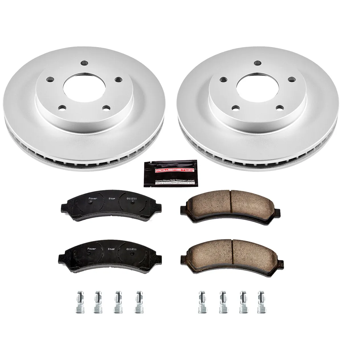 Z17 Geomet Coated Rotor Kit: Genuine Geomet Fully Coated Rotors; Ceramic Pads W/Hardware product image