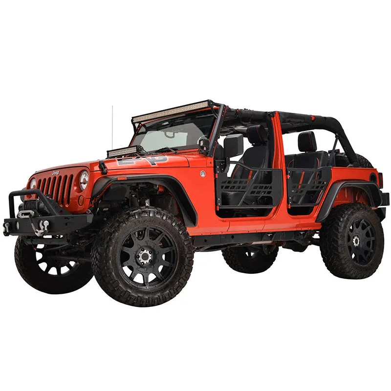 Jeep Half Tube Doors with Side View Mirror for 2007-2018 Wrangler JK JKU | Beast Style product image