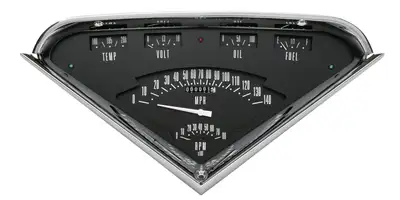 Classic Instruments Body - Hot Rod Black Tach Force Package 1955-1959 Chevy Truck