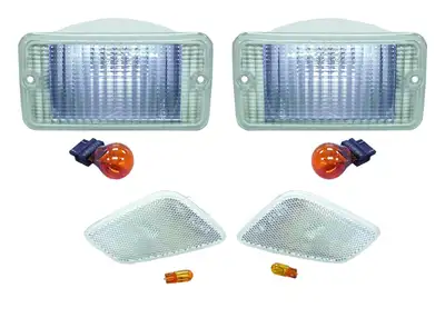 Crown Automotive Jeep Replacement RT Off-Road - Plastic Amber Parking & Side Marker Light Kit