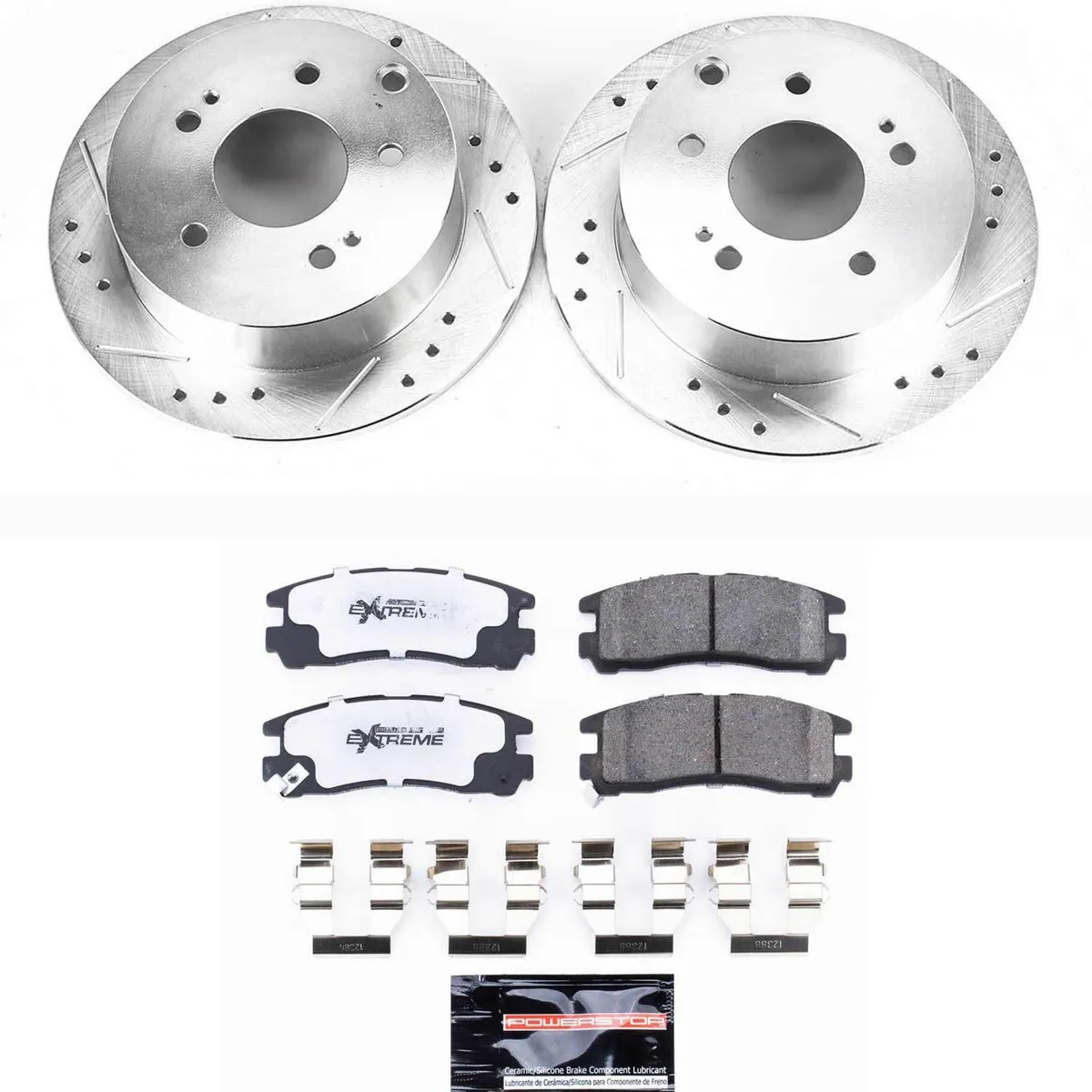Z26 Street Warrior Upgrade Kit: Drilled/Slotted Rotors; Carbon-Fiber Ceramic Pads W/Hardware product image