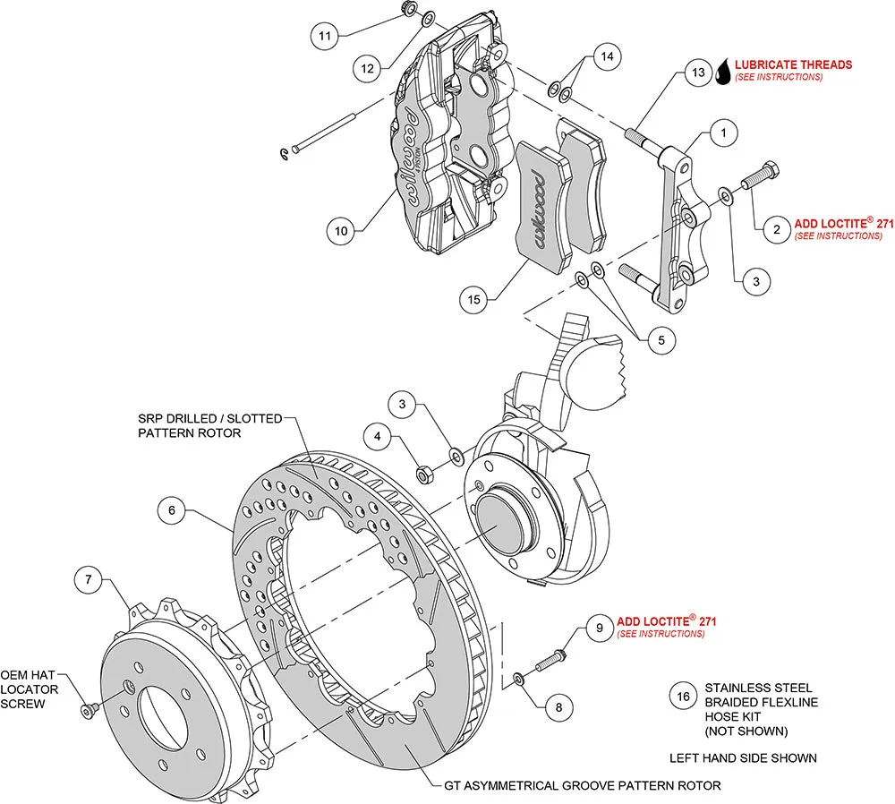 2006 - 2013 BMW AERO4 Big Brake Rear Brake Kit For OE Parking Brake - 140-13583 product image
