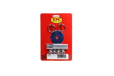 Racing Power Company Chrome 3/16In Flip-Over Hood Pin Kit - Steel
