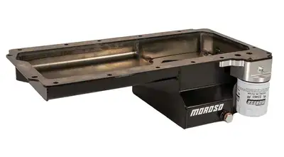 Moroso GM LS Oil Pan w/Billet Oil Filter Adapter 7qts.