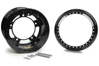 Aero Race Wheels 15X10 3in Wide 5 Black Beadlock