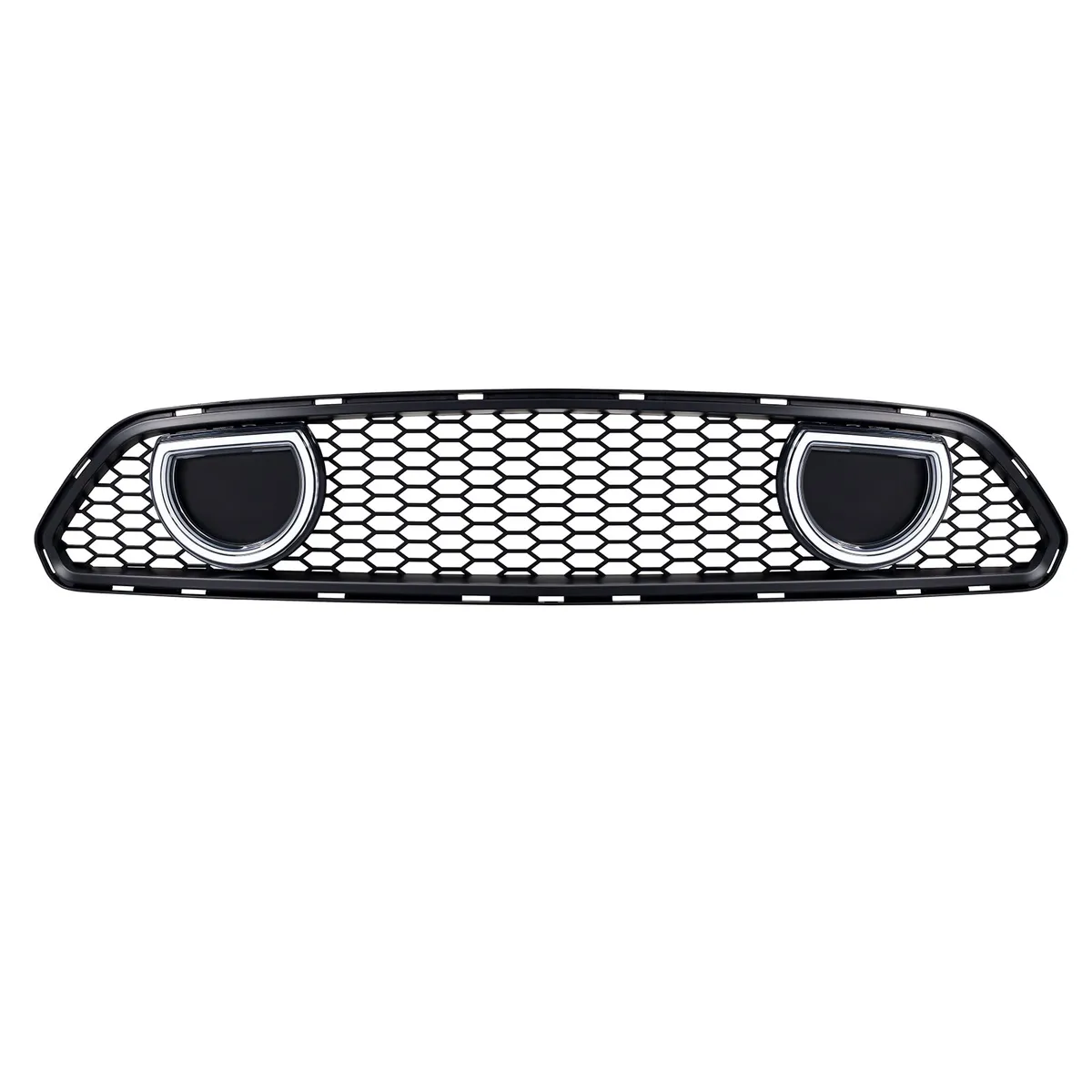 American Modified Amfmca00615 Mach 1 Style Upper Grille With LED DRL And Turn Signal - Matte Black product image