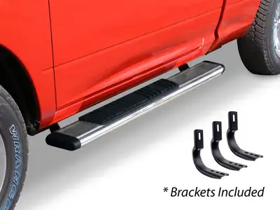 Go Rhino Go Rhino 685441552PS - 5 OE Xtreme Low Profile SideSteps With Mounting Bracket Kit - Polished Stainless Steel
