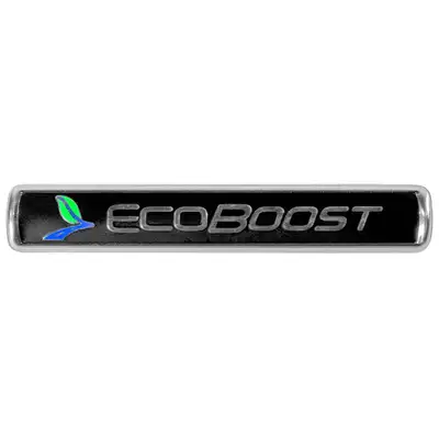 Ford Performance Parts Ford Performance - EcoBoost Emblems/Badges-Black And Silver-Pair - M-1447-EBBLK