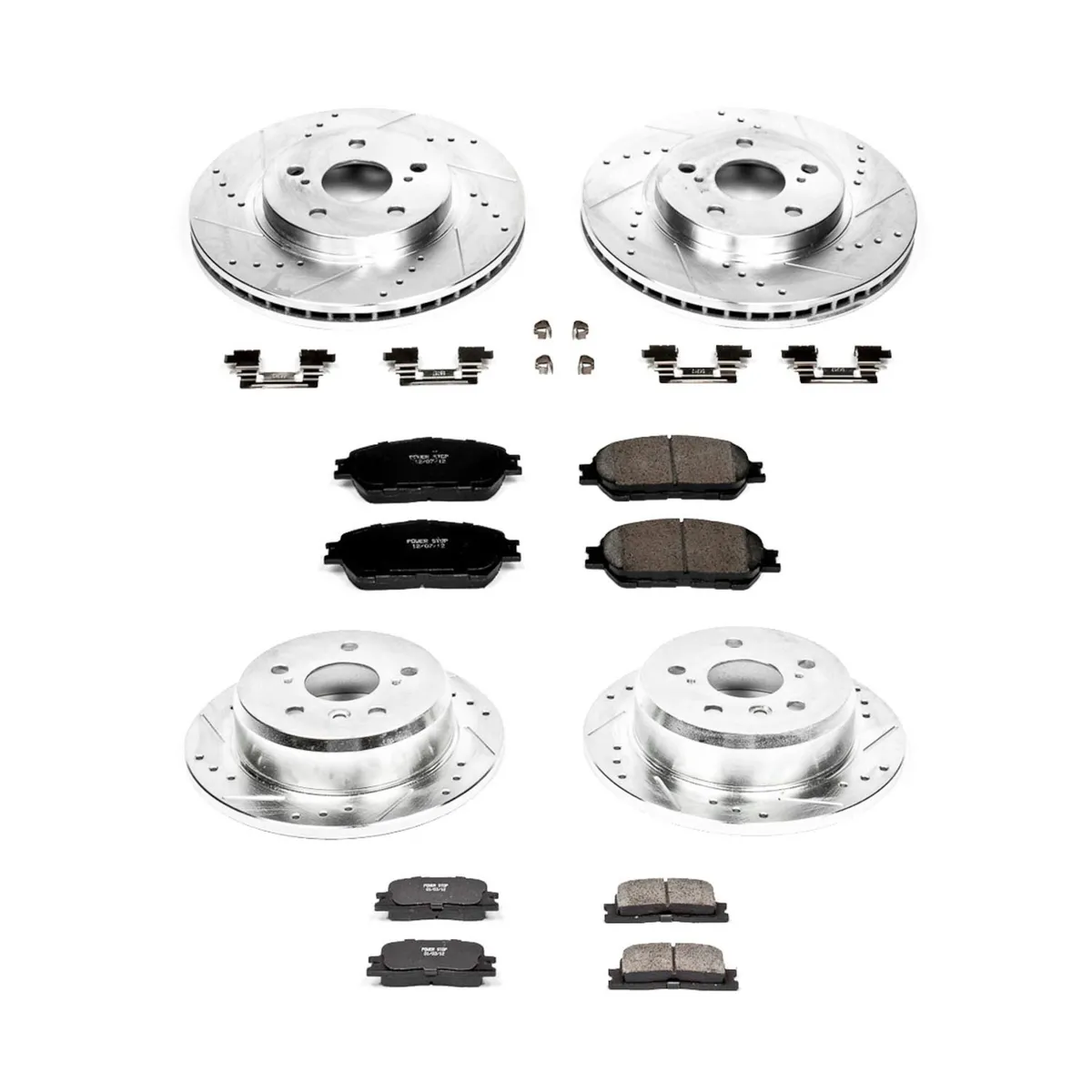 Z23 Evolution Sport Upgrade Kit: Drilled/Slotted Rotors; Carbon-Fiber Ceramic Pads W/Hardware product image