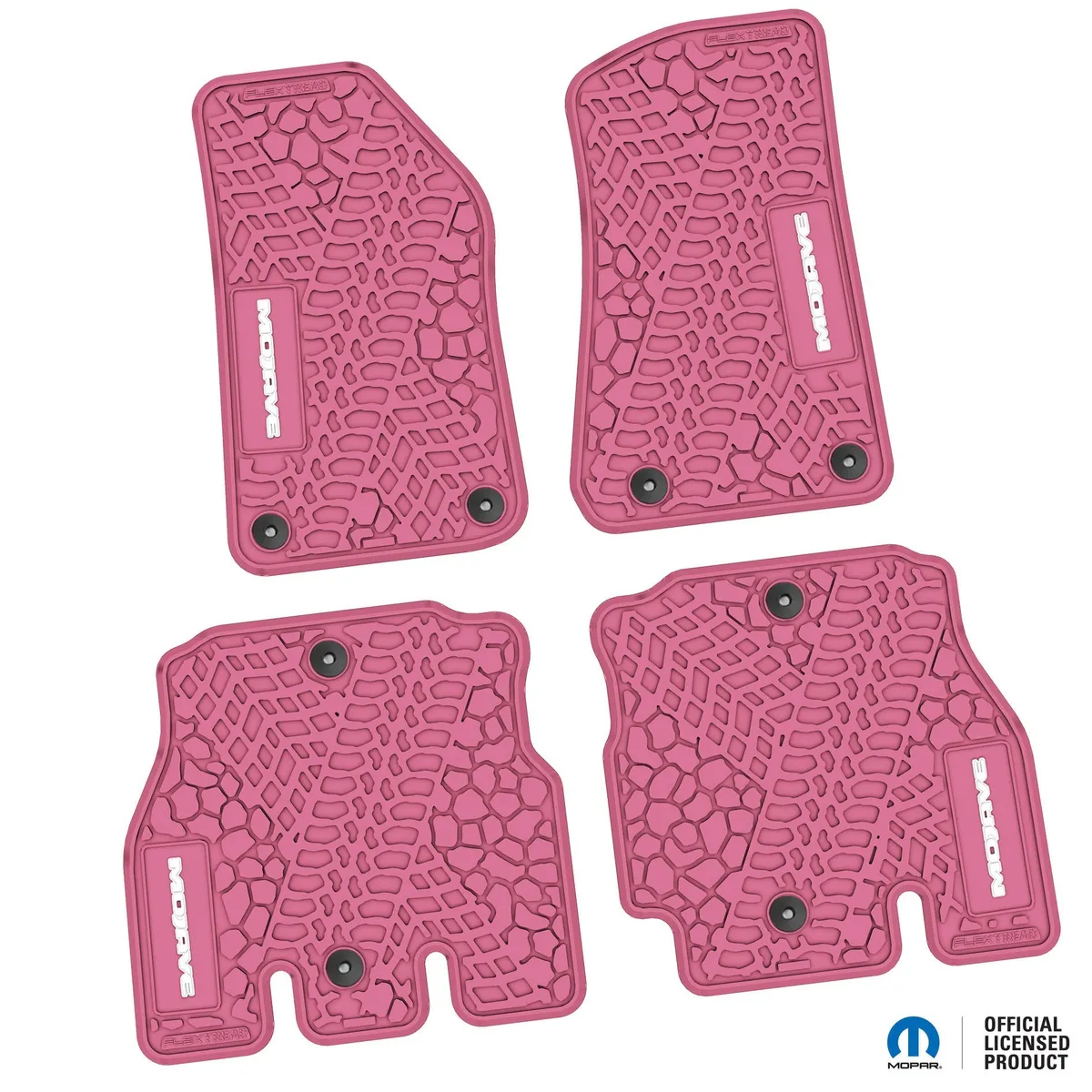 18-24 Jeep JLU 4 Dr Front and Rear -Tire Tread/Scorched Earth Scene w/ Mojave Insert - Black w/ Orange Insert product image