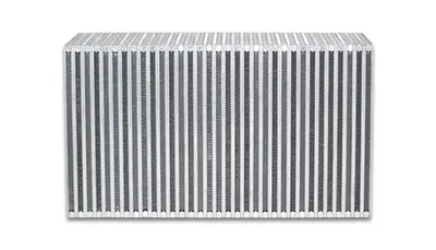 Vibrant Performance Vertical Flow Intercooler Core; 18 in. Core Width; 6 in. Core Thickness; 12 in. Height; 6061 Aluminum;