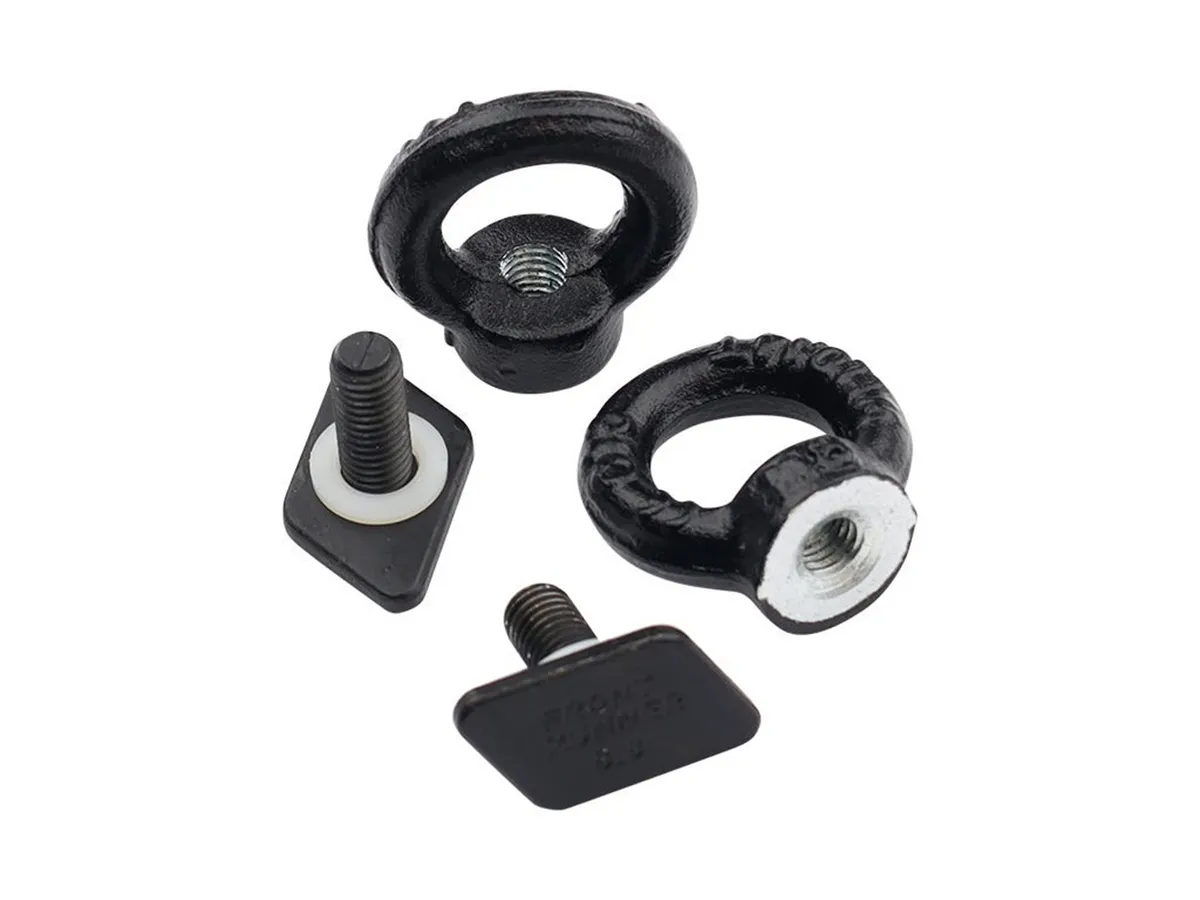 Front Runner Black Tie Down Rings / Eye Bolts for Tracks product image