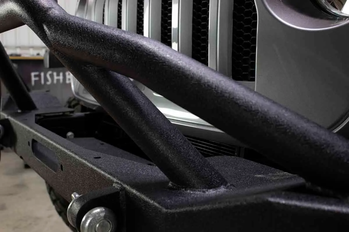 Fishbone Offroad Mid-Width Front Winch Bumper for 2018 & Up Jeep Wrangler/Gladiator FB22088 product image