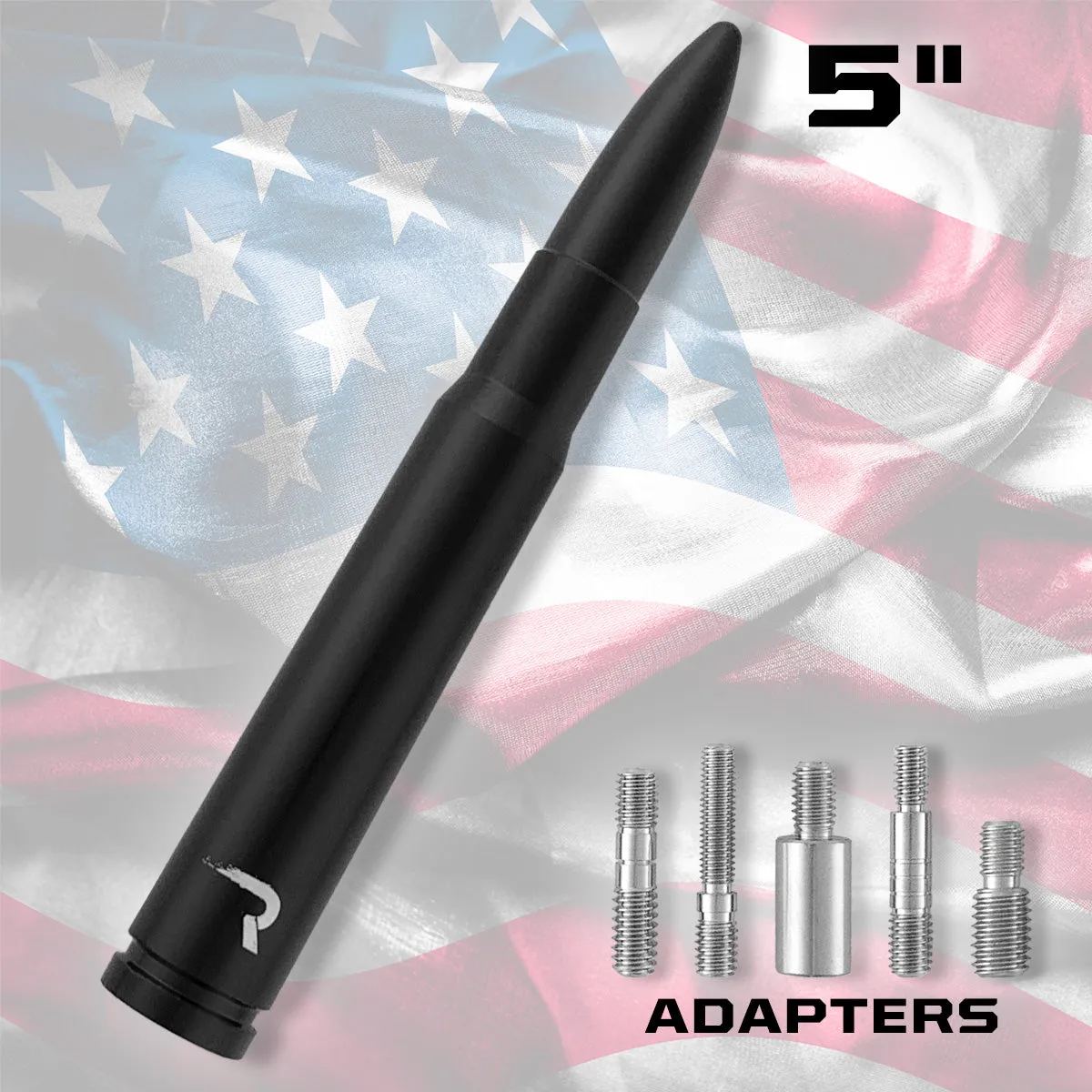 .50 Cal Bullet Antenna (Fits OEM Factory Threaded Antenna) Multiple Colors product image