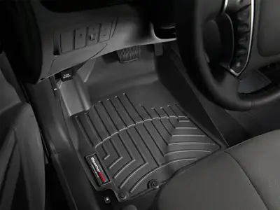 Weathertech 2010 + Hyundai Santa Fe Black Front FloorLiner Fits Vehicles with two retention knobs on driver's side