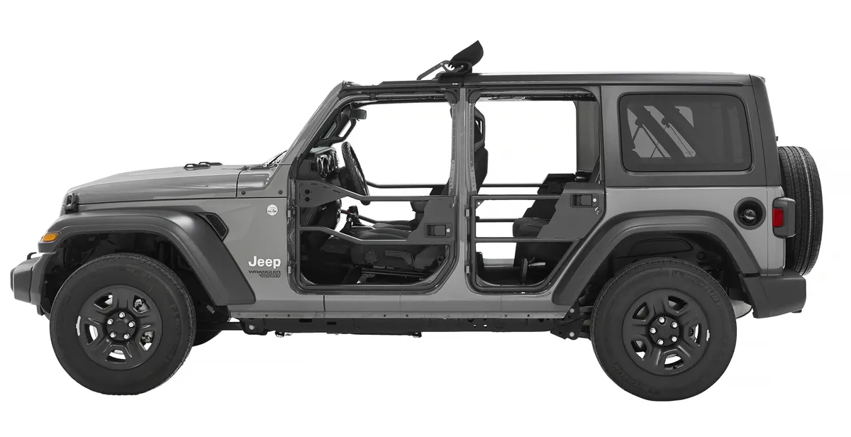 Element Doors Jeep '20-26 Gladiator '18-26 Wrangler JL 4-Door Rear Matte Black Bestop product image