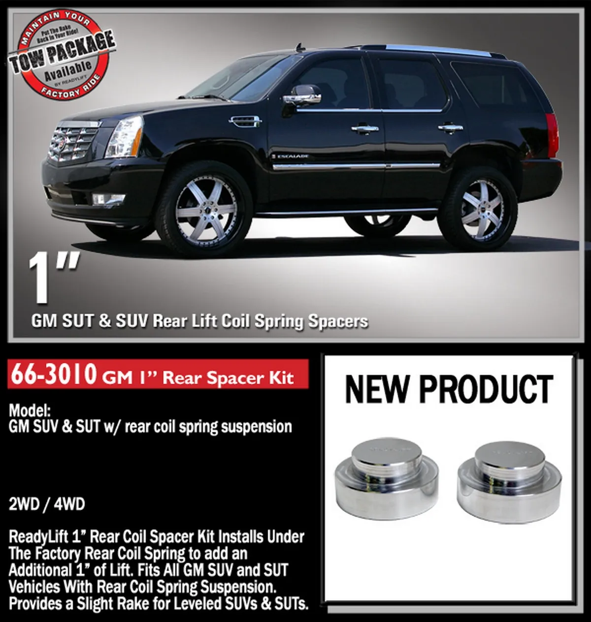 1.0 Coil Spacer 2007-2016 Chevroletgmc Tahoesuburbanyukon XL 2WD 4WD product image