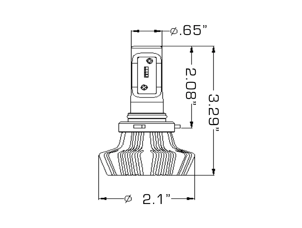 5242-001 - ORACLE 9012 4,000 Lumen LED Headlight Bulbs (Pair) product image