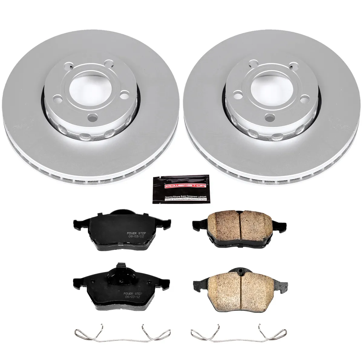 Z23 Sport Geomet Coated Rotor Kit For European Vehicles: Genuine Geomet Fully Coated Rotors; Carbon-Fiber Ceramic Pads W/Hardware product image