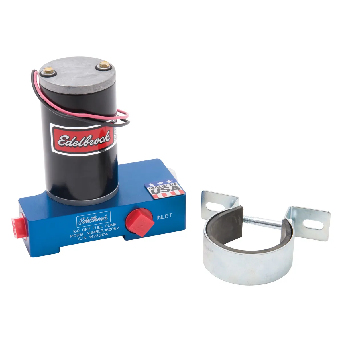 Fuel Pump, Electric, Quiet-Flo, Carbureted, 160gph, 1/2" In, 1/2" Out, 160 Gph, Blue product image