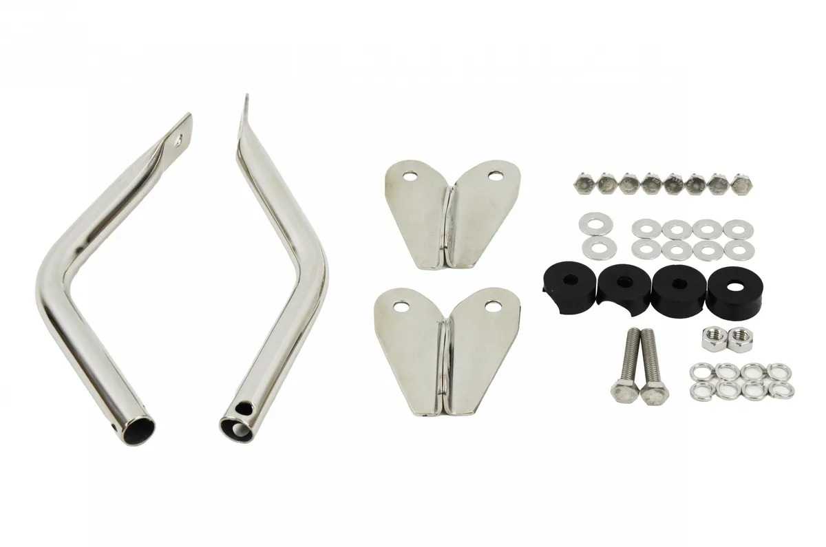 Jeep CJ Mirror Kit Pair 55-86 CJ Polished Silver Kentrol product image