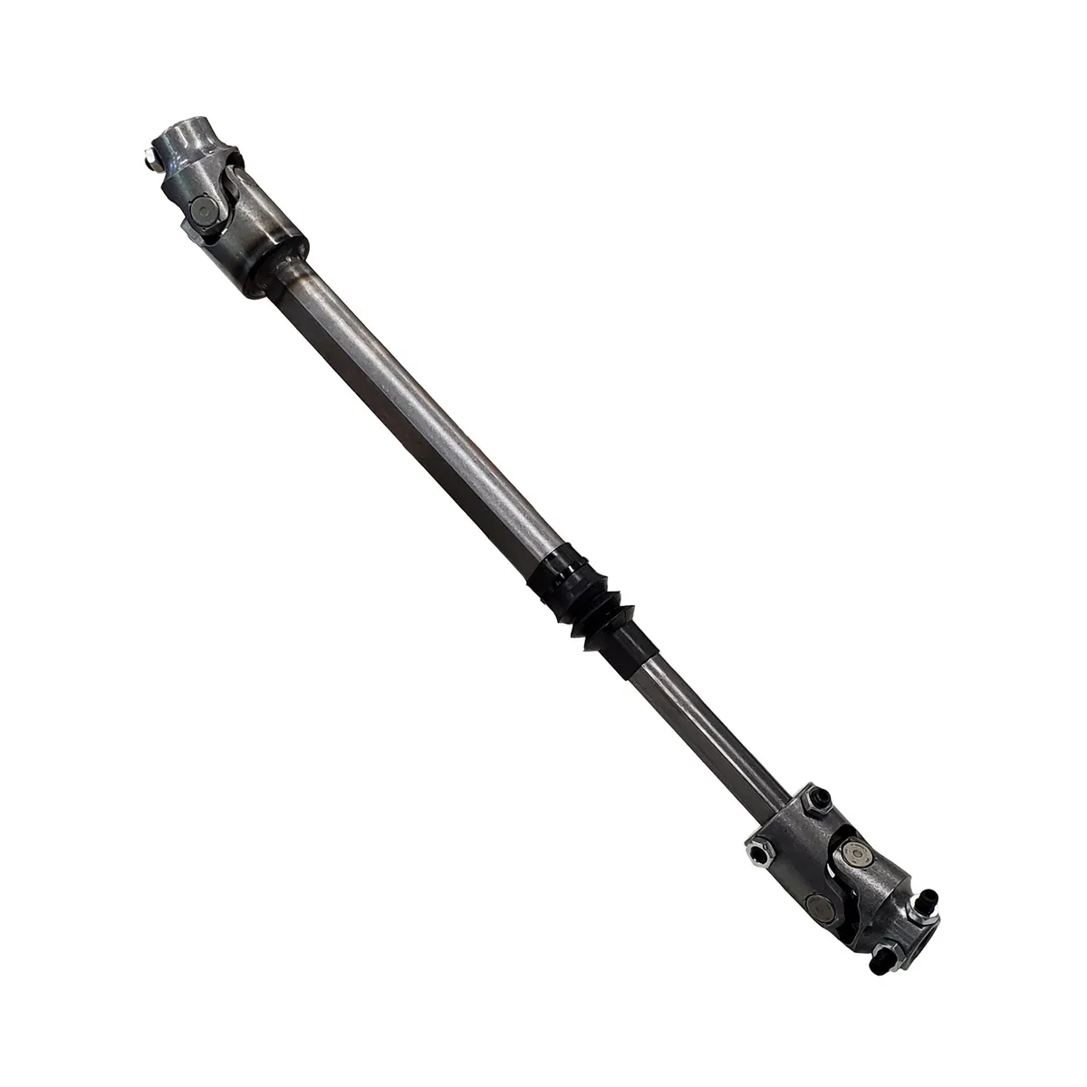 2007-2019 Jeep Wrangler JK Lower Steering Shaft. Heavy duty telescopic steel shaft with billet steel universal joints. Connects from factory steering box to either factory or Borgeson upper steering shaft. product image
