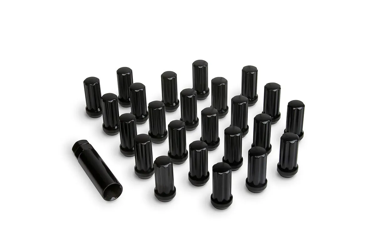 ICON Vehicle Dynamics ICON Alloys Lug Nut Kit M14 x 2.0 Black 24 Count with Lug Key - 89142024B