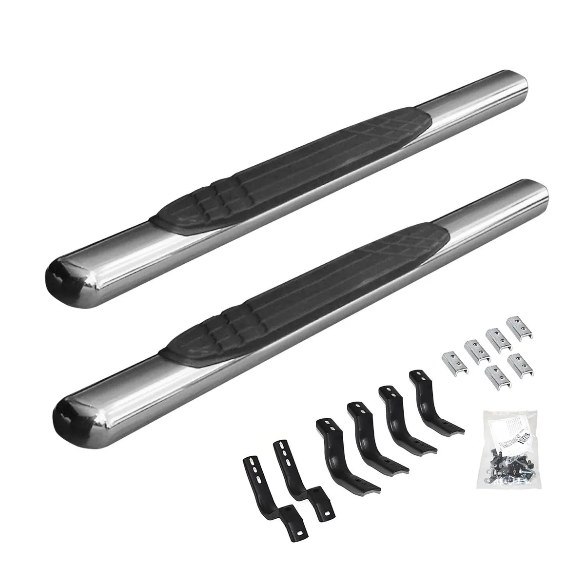 Go Rhino 684418052PS - 4 OE Xtreme SideSteps With Mounting Bracket Kit - Polished Stainless Steel product image
