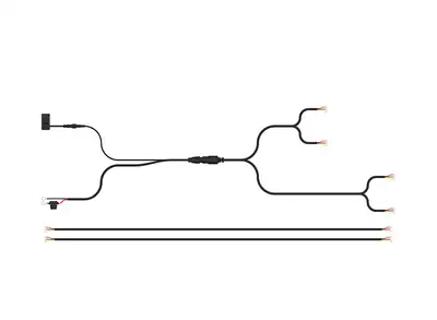 ARC Lighting Single Color Work Light Harness 4 Lamps (1 Ea) Black