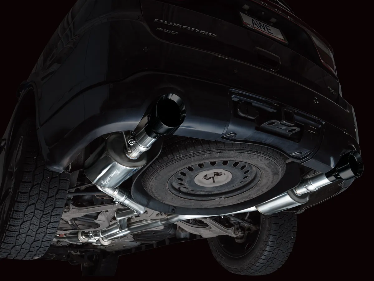 AWE Track Edition Exhaust for Dodge Durango 3.6 / 5.7 - Chrome Silver Tips product image