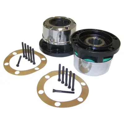 Crown Automotive Jeep Replacement Crown Automotive Jeep Replacement 400501 Locking Hub Set for 41-71 CJs, MB, M38, M38-A1 w/ Spicer Style Axle Shafts