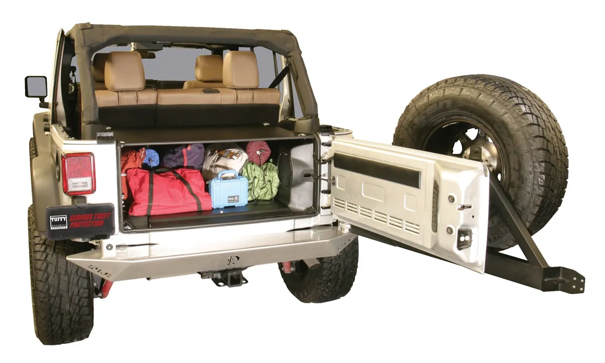 Premium Cargo Enclosure - '11-13 Wrangler JK {4-Door}; '14-18 Wrangler JK (Black) product image