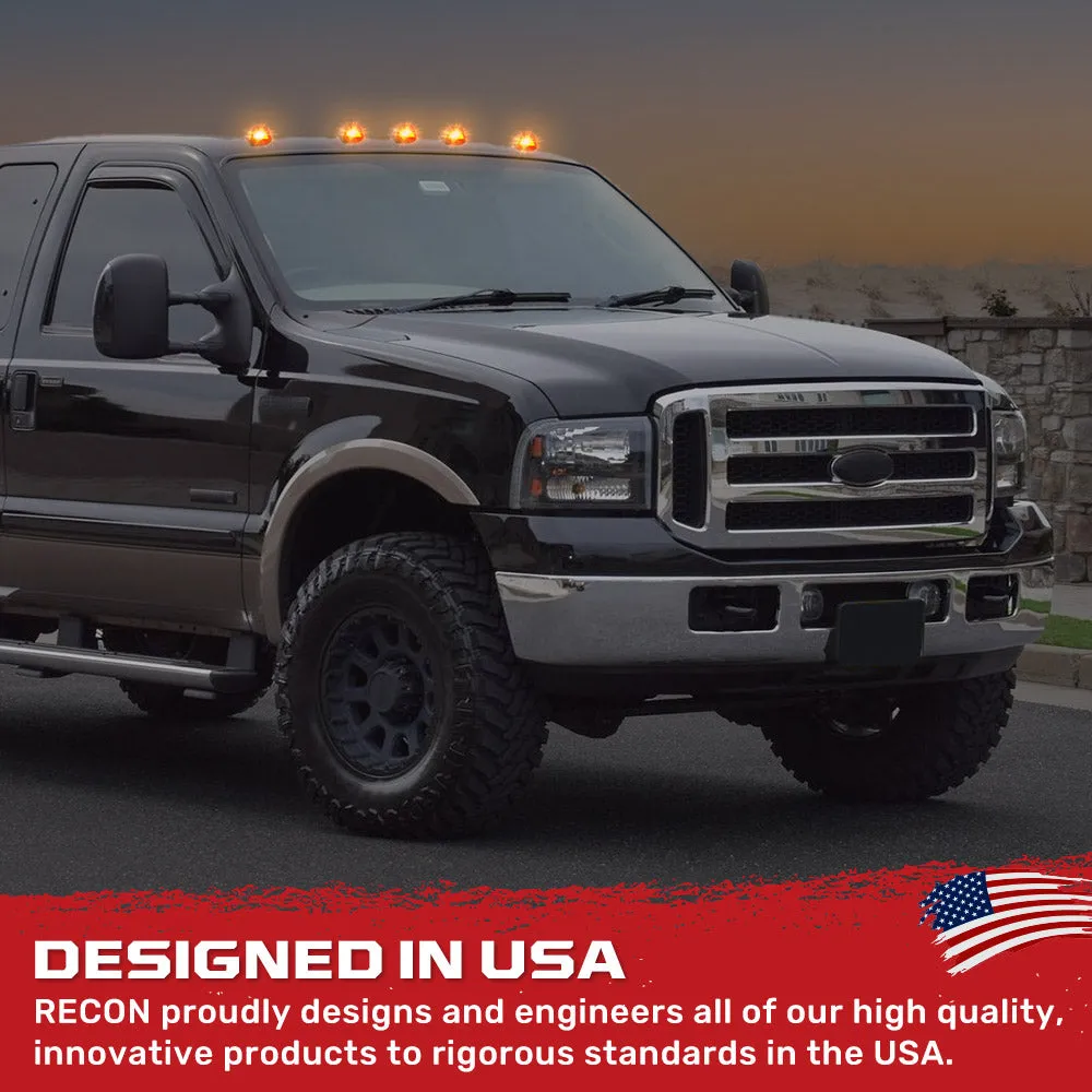 Ford 99-16 Super Duty 5-Piece Ultra Bright RGB Multi-Colored LED Cab Roof Lights Bluetooth App - Multiple Lens product image