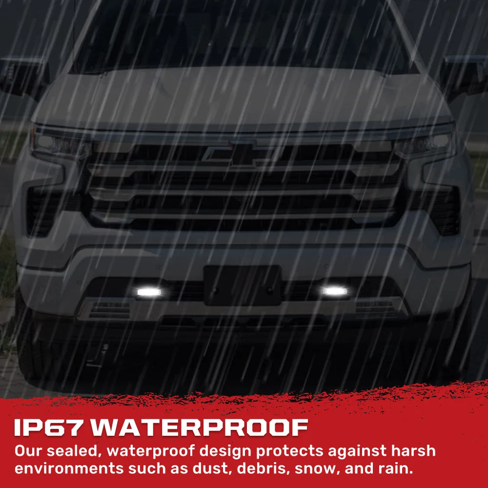 Chevy 20-25 Silverado 1500 Tow Hook Covers 2-Piece Set of Silicone Covers Standard & LED Options - Multiple Colors product image