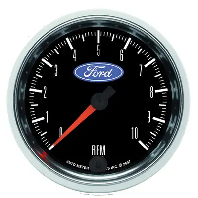 AutoMeter 3 3/8in in Dash Tachometer, 0 to 10,000 Rpm, Ford