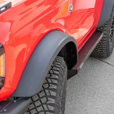 Rock-Slide Engineering Bronco Side Step Sliders For 21-Pres Bronco 2 Door Models Set Rock Slide Engineering
