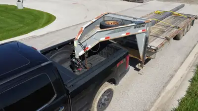 GEN-Y Hitch SPARTAN TORSION-FLEX Manual Latch 5in Offset 4in Square Tube Gooseneck 2 516in Coupler Standard Height 7K TW 30K Towing and GH-097 Pin