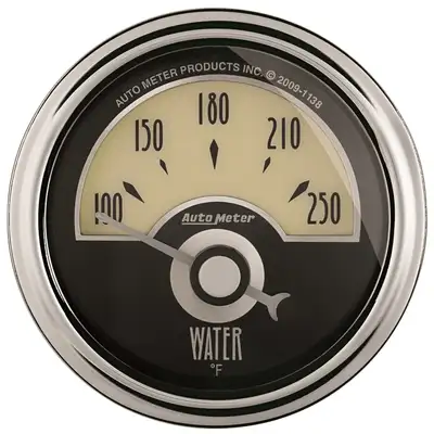 AutoMeter Gauge, Water Temp, 2 1/16", 250?F, Elec, Cruiser AD