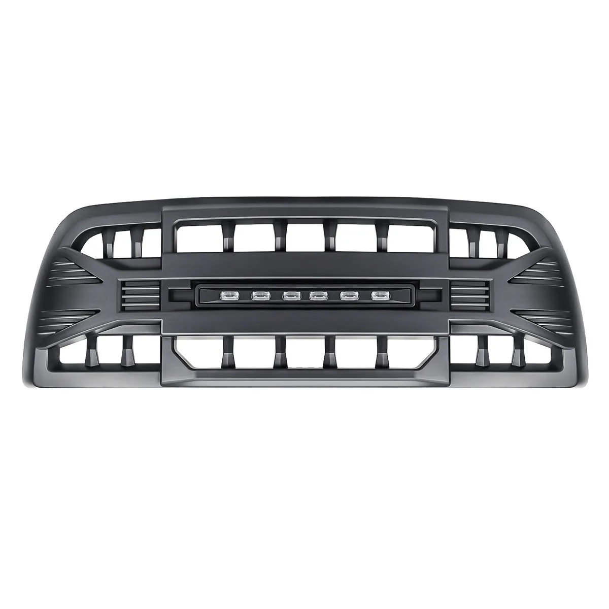 American Modified Amdeba00143 Armor Grille With LED Off-Road Lights - Matte Black product image