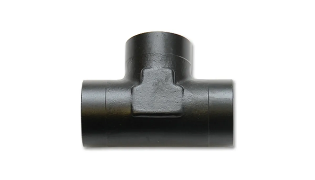 ORB Tee Adapter Fitting; -6N; 6061 Aluminum; Black Anodized; Female; product image